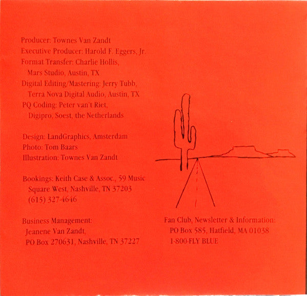Townes Van Zandt : Roadsongs (CD, Album, RE)