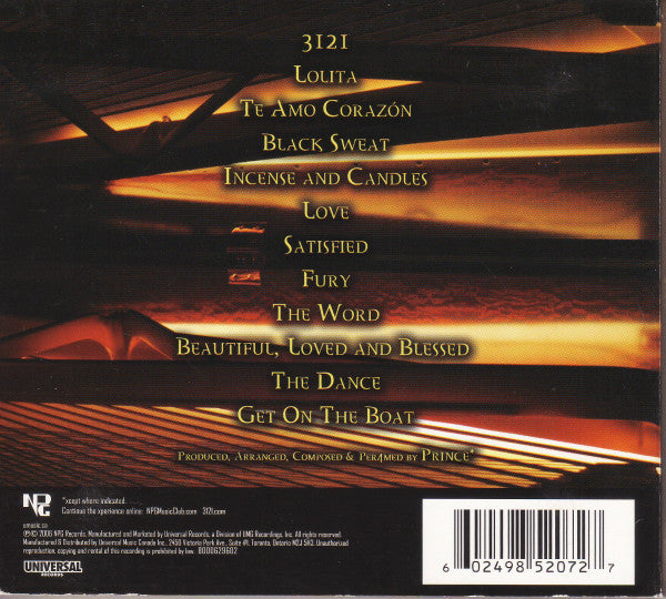 Prince : 3121 (CD, Album, Dig)