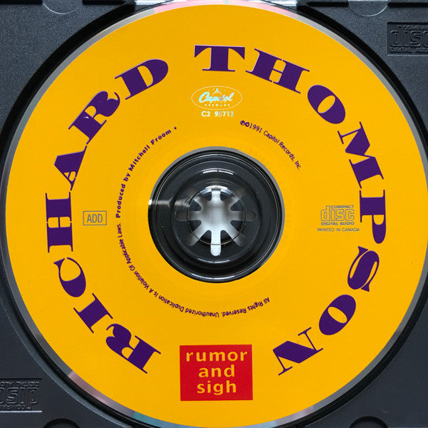 Richard Thompson : Rumor And Sigh (CD, Album)