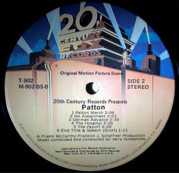 Jerry Goldsmith : Patton (Original Motion Picture Score) (LP, Album, RE)