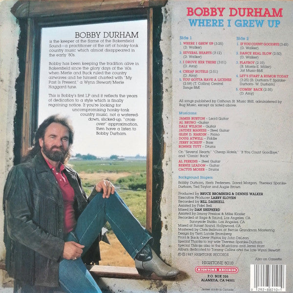 Bobby Durham (2) : Where I Grew Up (LP, Album)
