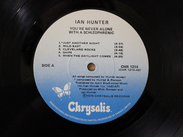Ian Hunter : You're Never Alone With A Schizophrenic (LP, Album)