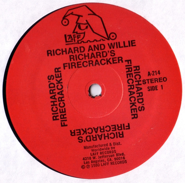 Richard & Willie : Richard's Firecracker (LP)