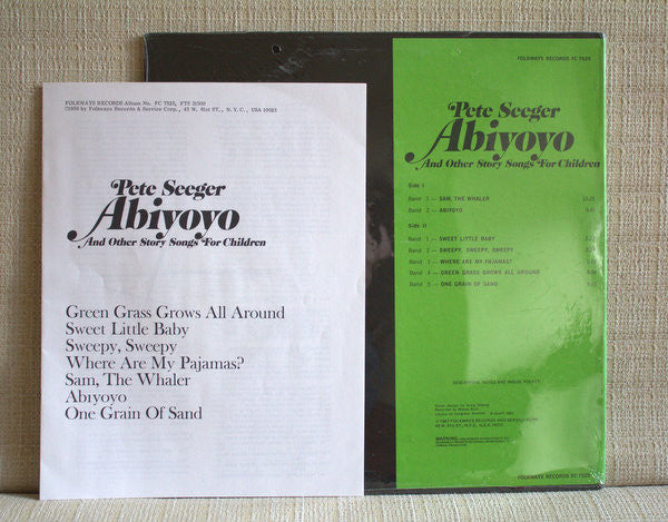 Pete Seeger : Abiyoyo And Other Story Songs For Children (LP, Album, RE)