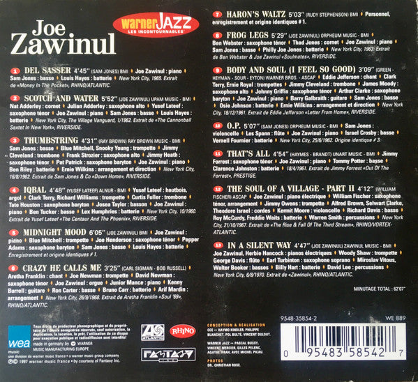 Joe Zawinul : Alchimiste Visionnaire  (CD, Comp)