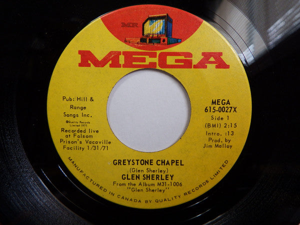 Glen Sherley : Greystone Chapel (7", Single)
