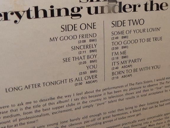 The Paris Sisters : Sing Everything Under The Sun!!! (LP, Album)