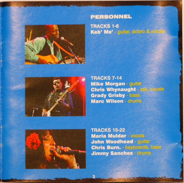 Keb' Mo', Mike Morgan & The Crawl, Maria Muldaur : Three Shades Of Blues (CD, Album)