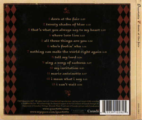 Quartette : Down At The Fair (CD, Album)