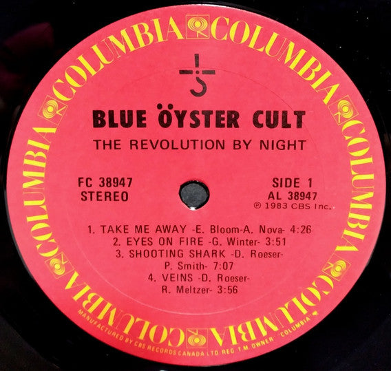 Blue Öyster Cult : The Revolution By Night (LP, Album)