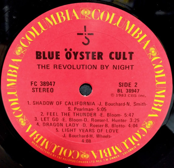Blue Öyster Cult : The Revolution By Night (LP, Album)