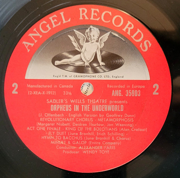 Offenbach*, Sadler's Wells Theatre : Orpheus In The Underworld Highlights In English (LP, Mono)