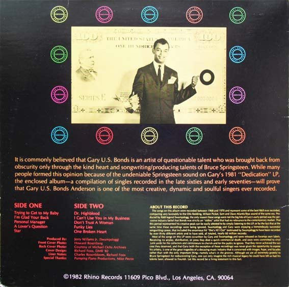 Gary U.S. Bonds : Certified Soul (LP, Comp)