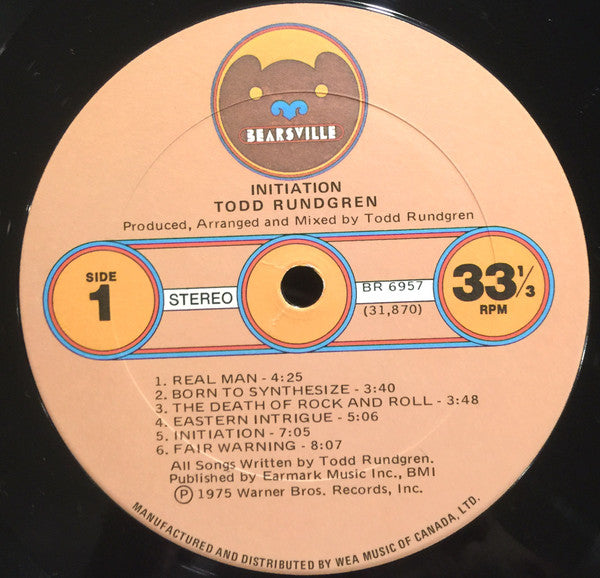 Todd Rundgren : Initiation (LP, Album)
