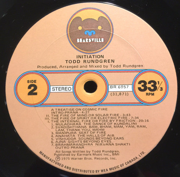 Todd Rundgren : Initiation (LP, Album)
