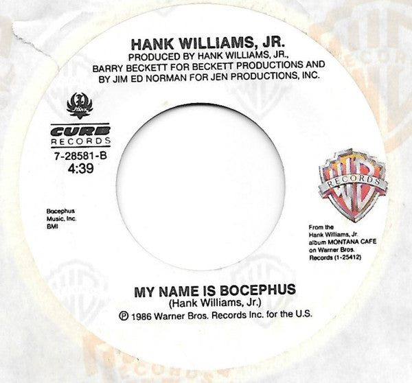 Hank Williams Jr. : Mind Your Own Business (7", SRC)