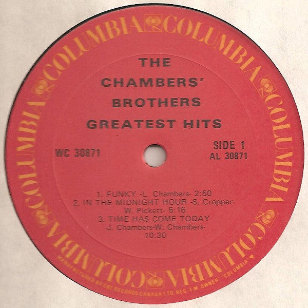 The Chambers Brothers : The Chambers Brothers' Greatest Hits (LP, Comp, RE)