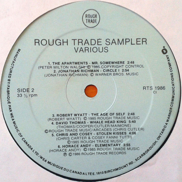 Various : Compilation Rough Trade (LP, Comp, Smplr)