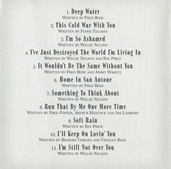 Willie Nelson And Ray Price : Run That By Me One More Time (HDCD, Album)
