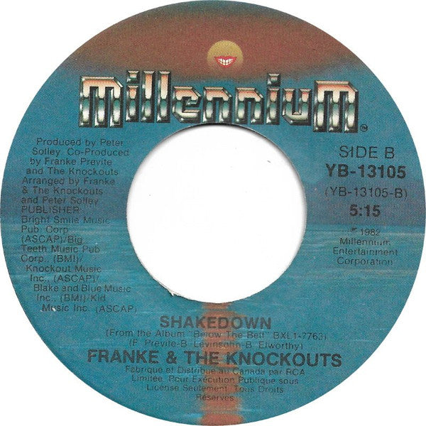 Franke & The Knockouts : Without You (Not Another Lonely Night) / Shakedown (7", Single)
