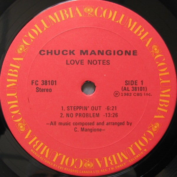 Chuck Mangione : Love Notes (LP, Album)