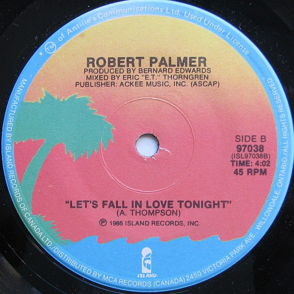 Robert Palmer : Addicted To Love (7", Single)