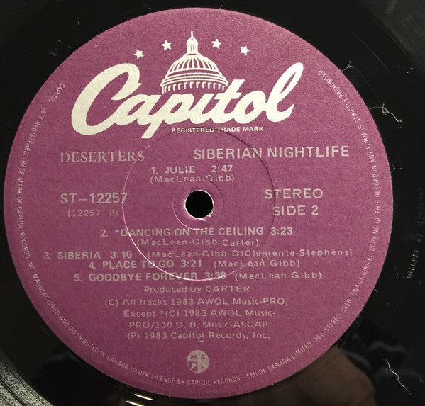 Deserters : Siberian Nightlife (LP, Album)