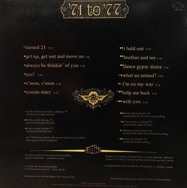 Fludd : Fludd '71 To '77 - From The Attic (LP, Comp)