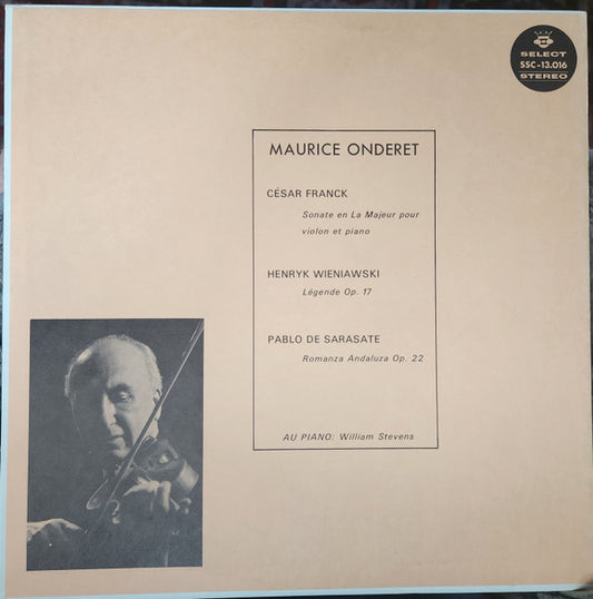 Maurice Onderet : Maurice Onderet (LP, Comp)