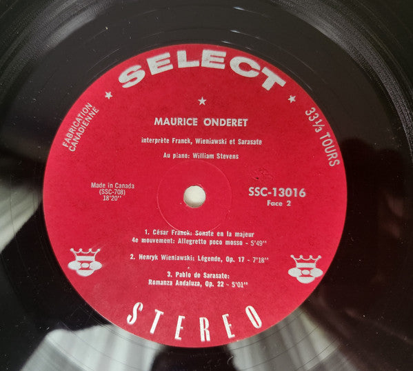 Maurice Onderet : Maurice Onderet (LP, Comp)