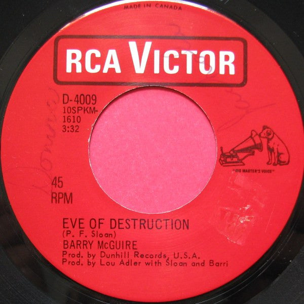Barry McGuire : Eve Of Destruction (7", Single)