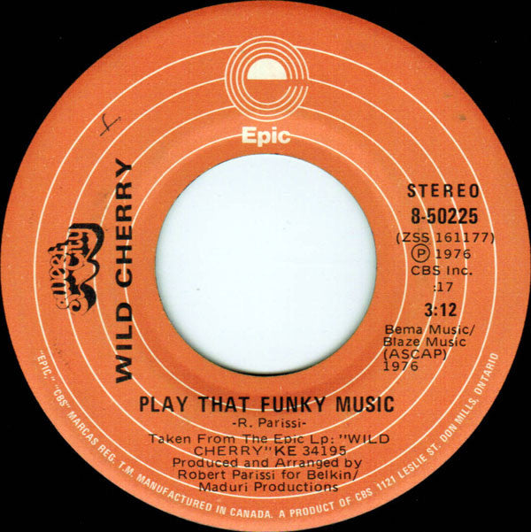 Wild Cherry : Play That Funky Music (7", Single)