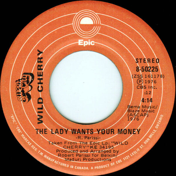 Wild Cherry : Play That Funky Music (7", Single)