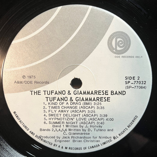 The Tufano & Giammarese Band : The Tufano & Giammarese Band (LP, Album)