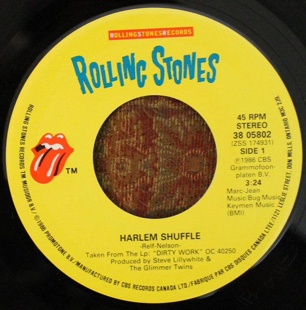 The Rolling Stones : Harlem Shuffle (7", Single)