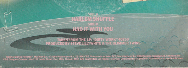The Rolling Stones : Harlem Shuffle (7", Single)