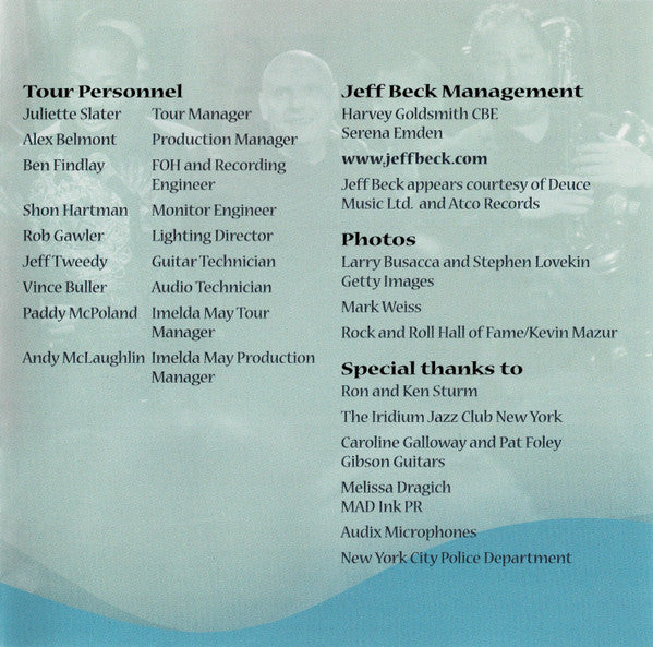 Jeff Beck : Rock 'n' Roll Party (Honoring Les Paul) (CD, Album)