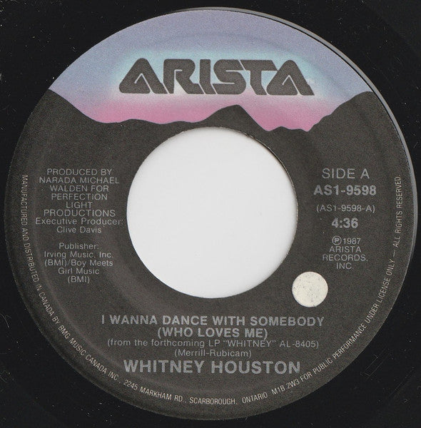 Whitney Houston : I Wanna Dance With Somebody (Who Loves Me) (7", Single)