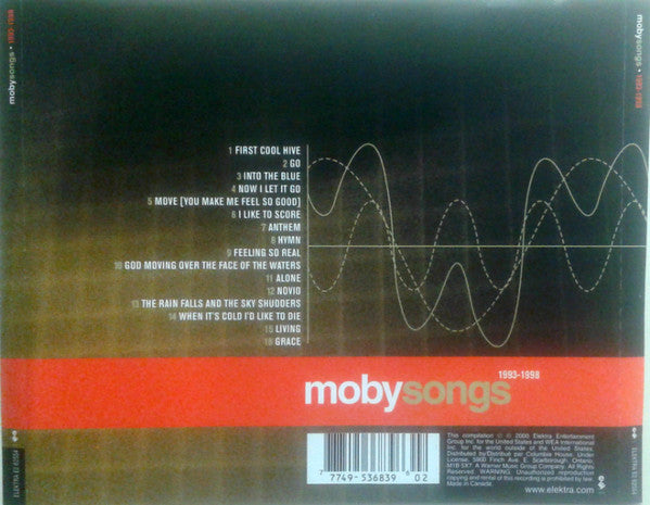 Moby : Songs (1993-1998) (CD, Comp, Club)