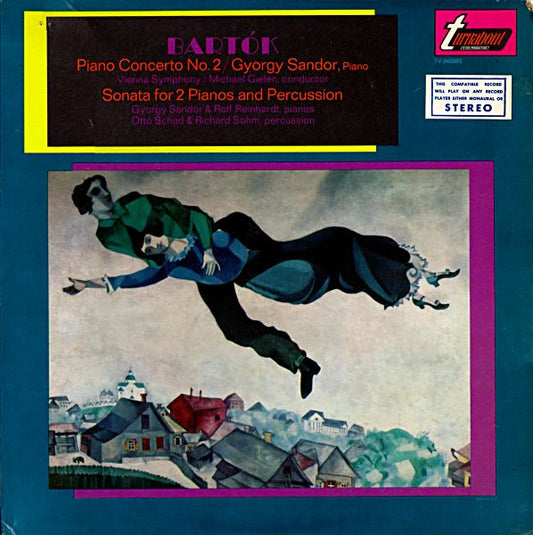 Béla Bartók - György Sándor : Piano Concerto No. 2 & Sonata For 2 Pianos And Percussion (LP)