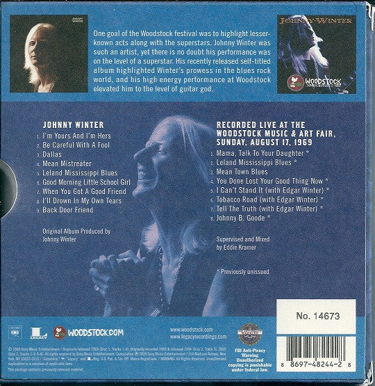 Johnny Winter : The Woodstock Experience (2xCD, Album, Ltd, Num)