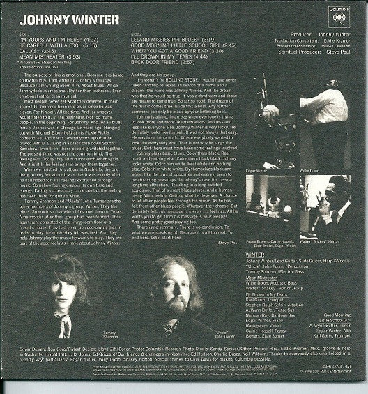 Johnny Winter : The Woodstock Experience (2xCD, Album, Ltd, Num)
