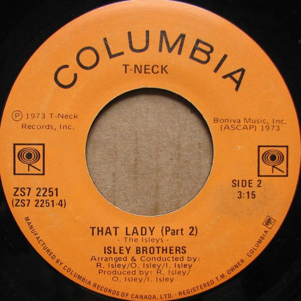 Isley Brothers* : That Lady (7", Single)