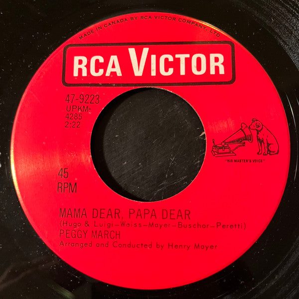 Peggy March : Your Good Girl's Gonna Go Bad / Mama Dear, Papa Dear (7", Single)