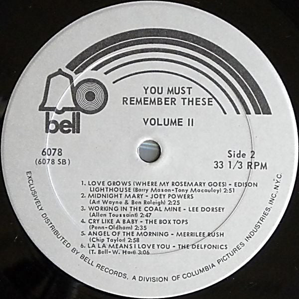 Various : You Must Remember These Volume II (LP, Comp)