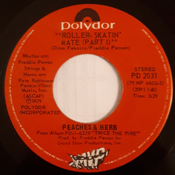 Peaches & Herb : Roller-Skatin' Mate (7")