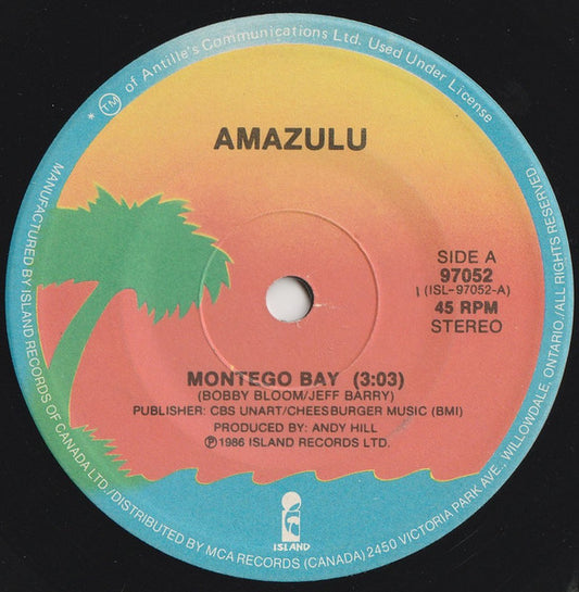 Amazulu : Montego Bay (7", Single)