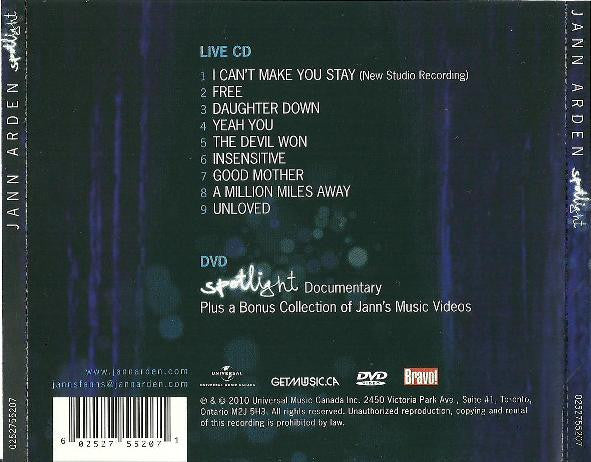Jann Arden : Spotlight (CD, Album + DVD-V)