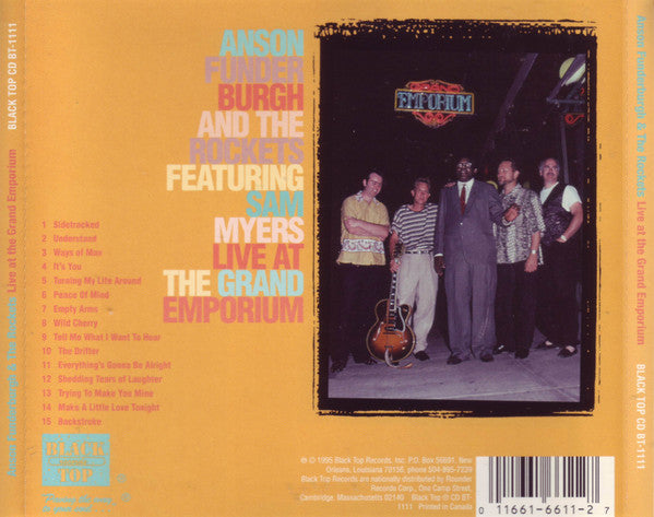 Anson Funderburgh And The Rockets* Featuring Sam Myers : Live At The Grand Emporium (CD, Album)