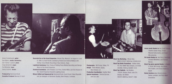 Anson Funderburgh And The Rockets* Featuring Sam Myers : Live At The Grand Emporium (CD, Album)